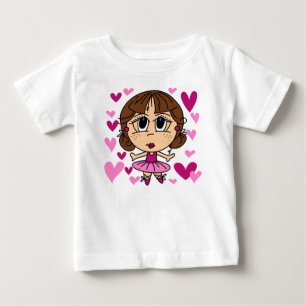 Camiseta De Bebé Ballerina Niña Body de Tutú