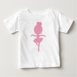 Camiseta De Bebé Ballerina Silhouette, Chica de ballet, bailarina d