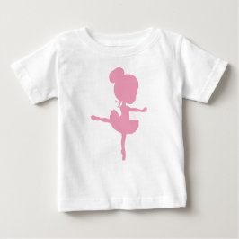 Camiseta De Bebé Ballerina Silhouette, Chica de ballet, Ballet Danc
