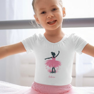 Camiseta De Bebé Ballet elegante Ballerina Silhouette