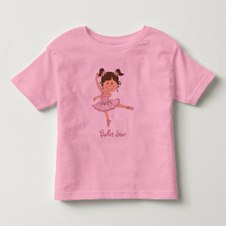 Camiseta De Bebé Ballet Estrella Cuta Rosa