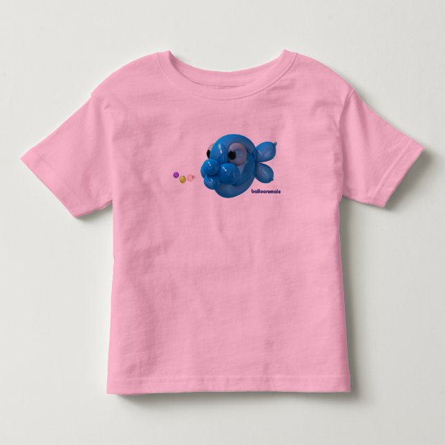 Camiseta De Bebé ¡Balloonimals burbujea los pescados! (Anverso)