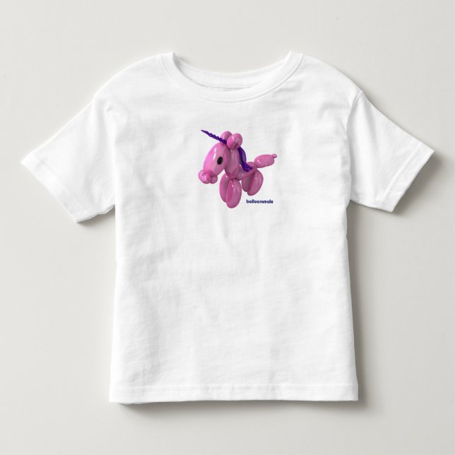 Camiseta De Bebé ¡Balloonimals Maggie el unicornio! (Anverso)