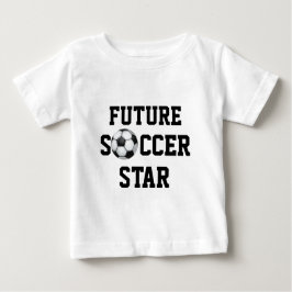 Camiseta De Bebé Balón de fútbol, estrella de fútbol