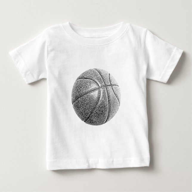 Camiseta De Bebé Baloncesto con efecto lápiz (Anverso)