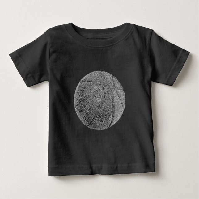 Camiseta De Bebé Baloncesto con efecto lápiz (Anverso)