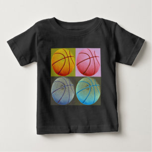 Camiseta De Bebé Baloncesto de arte pop