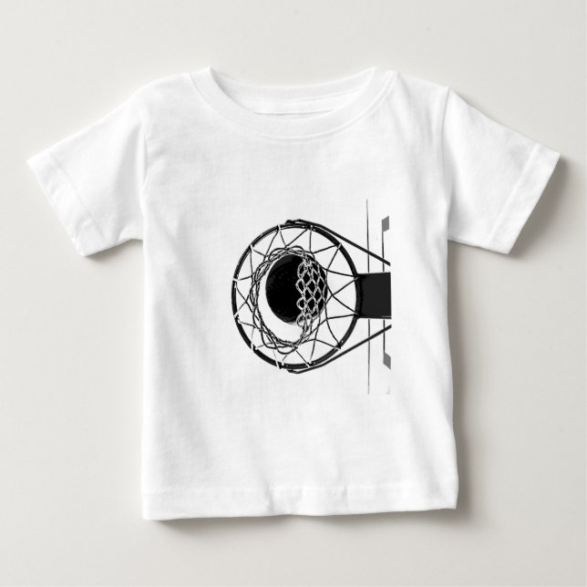 Camiseta De Bebé Baloncesto de arte pop (Anverso)