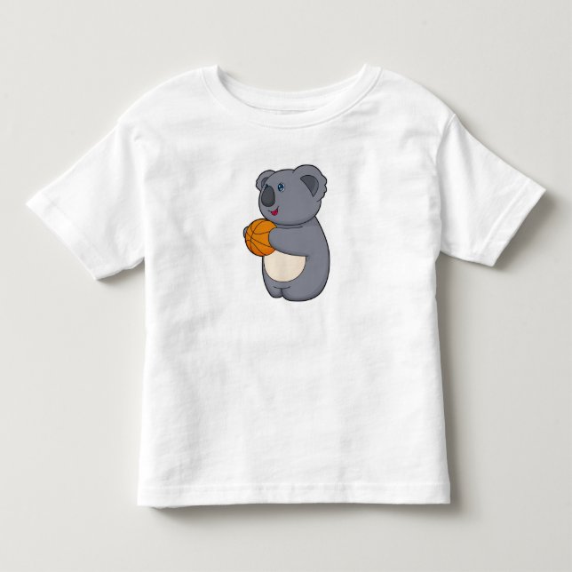 Camiseta De Bebé Baloncesto de Koala (Anverso)