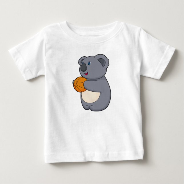 Camiseta De Bebé Baloncesto de Koala (Anverso)