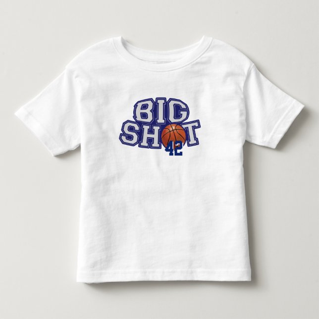 Camiseta De Bebé Baloncesto del pez gordo (Anverso)