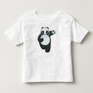 Camiseta De Bebé Balonmano de jugador de balonmano de Panda