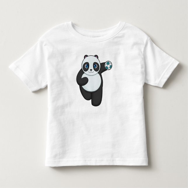 Camiseta De Bebé Balonmano de jugador de balonmano de Panda