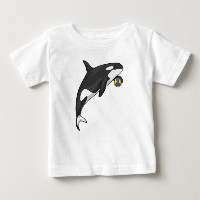 Camiseta De Bebé Balonmano Orca (Anverso)