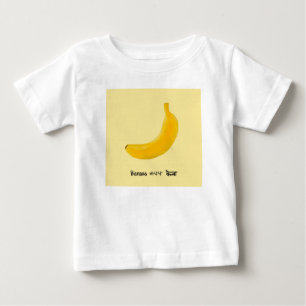 Camiseta De Bebé Banana amarilla