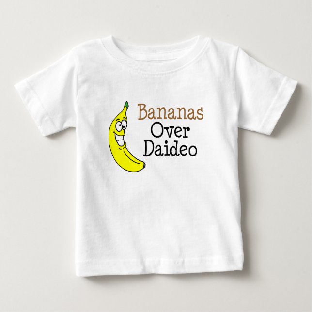 Camiseta De Bebé Bananas sobre Daideo (Anverso)