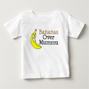 Camiseta De Bebé Bananas sobre Mummu