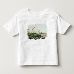 Camiseta De Bebé Banco de las flores del verano