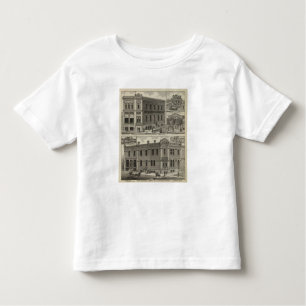 Camiseta De Bebé Bancos, residencia, casa del casco, centro de
