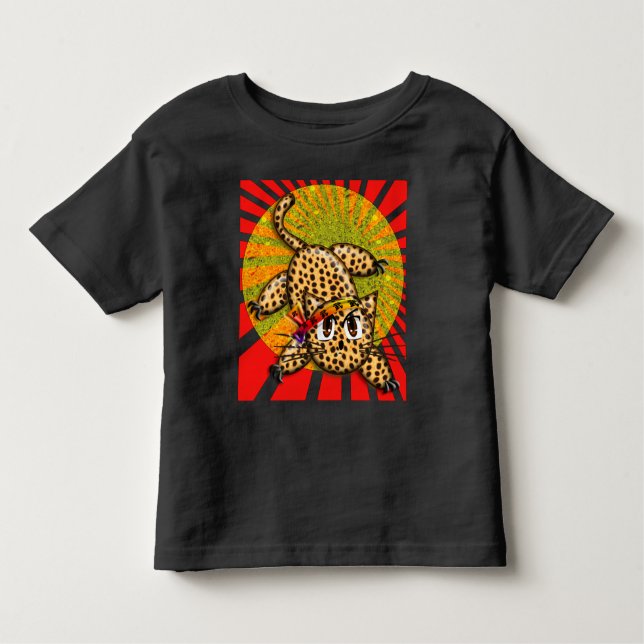 Camiseta De Bebé Banda de cabeza arcoiris ultrapacita Anime Leopard (Anverso)