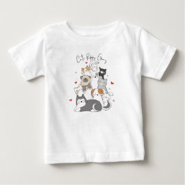 Camiseta De Bebé Banda de cachorros