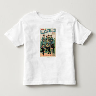 Camiseta De Bebé Banda de marcha de una mujer con "bandera blanca d