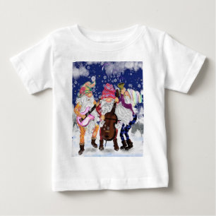 Camiseta De Bebé Banda de música Gnome de regalo de bebé de camiset