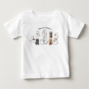 Camiseta De Bebé Banda de Música Sinfónica de Gatos Lindos 