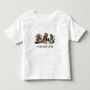 Camiseta De Bebé Banda Rock and Roll Pets - Concierto de Animales D