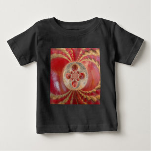 Camiseta De Bebé Bandejas de cricket rojas resumen diseño de impres