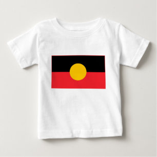 Camiseta De Bebé Bandera aborigen australiana