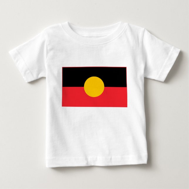 Camiseta De Bebé Bandera aborigen australiana (Anverso)
