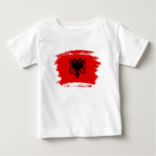 Camiseta De Bebé Bandera albanesa