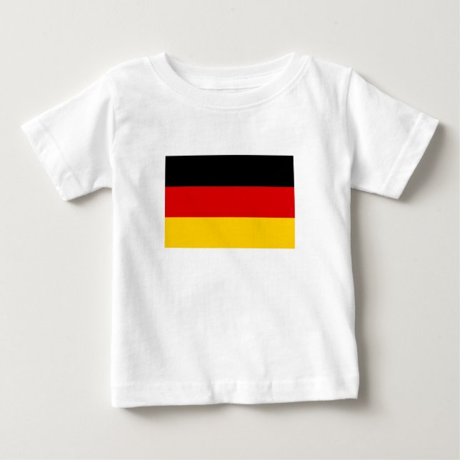 Camiseta De Bebé Bandera alemana (Anverso)