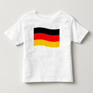 Camiseta De Bebé Bandera alemana ondeando