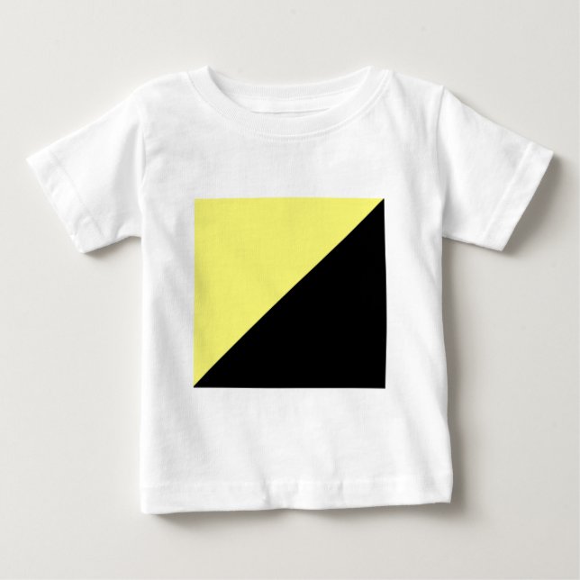 Camiseta De Bebé Bandera amarilla y negra del capitalismo de (Anverso)