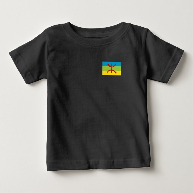 Camiseta De Bebé Bandera amazigh regalo Bandera bereber Kabyles (Anverso)