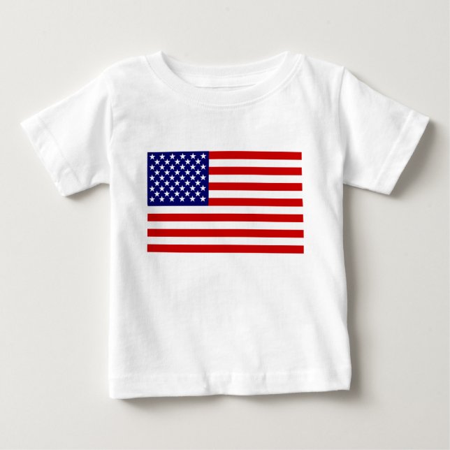 Camiseta De Bebé Bandera americana (Anverso)