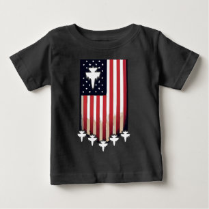 Camiseta De Bebé Bandera Americana 4 de Julio-65079