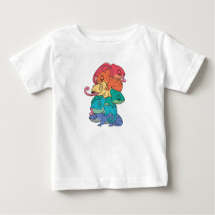 Camiseta De Bebé Bandera arco iris Orgullo gay Lgbtq Chameleon Pile