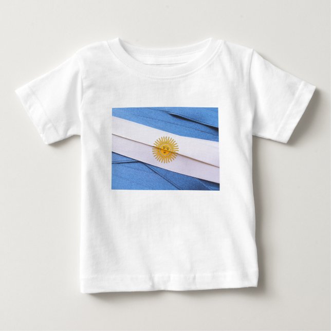 Camiseta De Bebé Bandera ARGENTINA (Anverso)