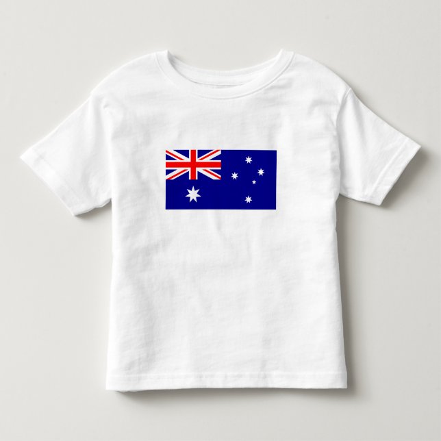 Camiseta De Bebé Bandera australiana patriótica (Anverso)