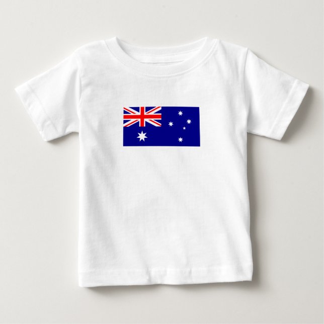 Camiseta De Bebé Bandera australiana patriótica (Anverso)