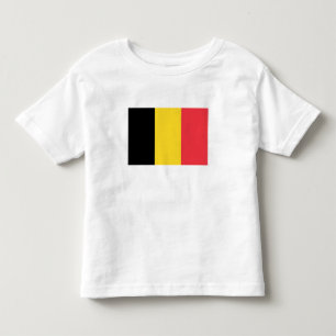 Camiseta De Bebé Bandera belga patriótica
