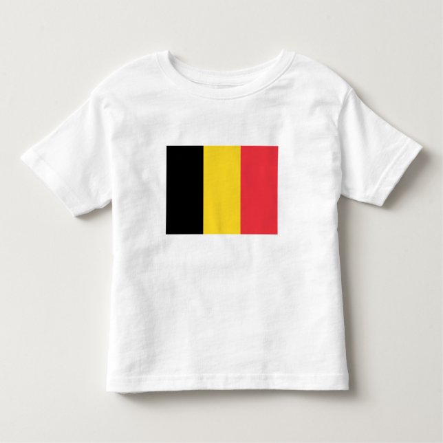 Camiseta De Bebé Bandera belga patriótica (Anverso)