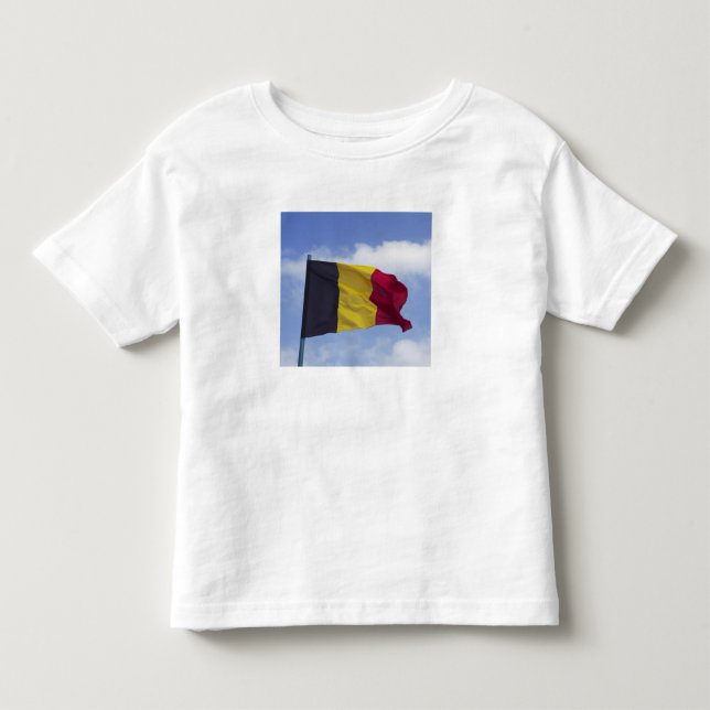 Camiseta De Bebé Bandera belga RF) (Anverso)