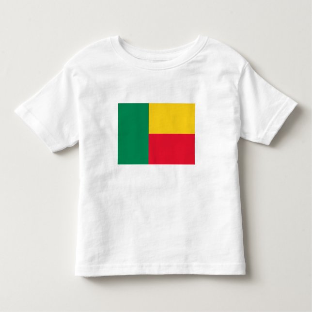 Camiseta De Bebé Bandera Benín Patriótica (Anverso)