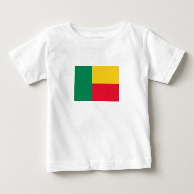 Camiseta De Bebé Bandera Benín Patriótica (Anverso)
