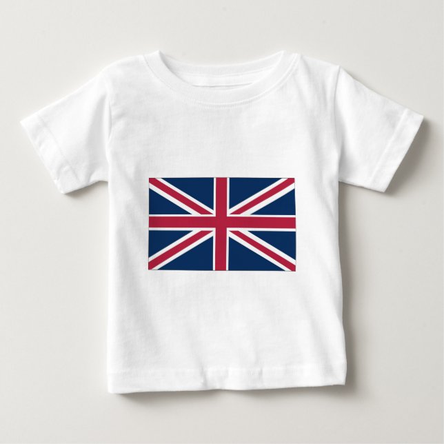 Camiseta De Bebé Bandera británica (Anverso)