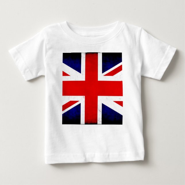 Camiseta De Bebé Bandera británica Union Jack (Anverso)